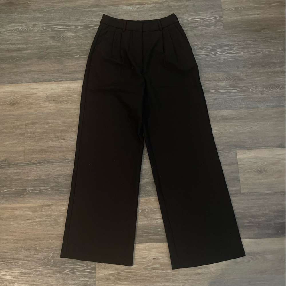 NWT Commense Wide Leg Baggy Pants Black - Picture 7 of 9